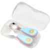 2-Piece Children Cutlery Set with Box, 304 Stainless Steel Spoon Forks Set, Portable Kids Dinnerware Set