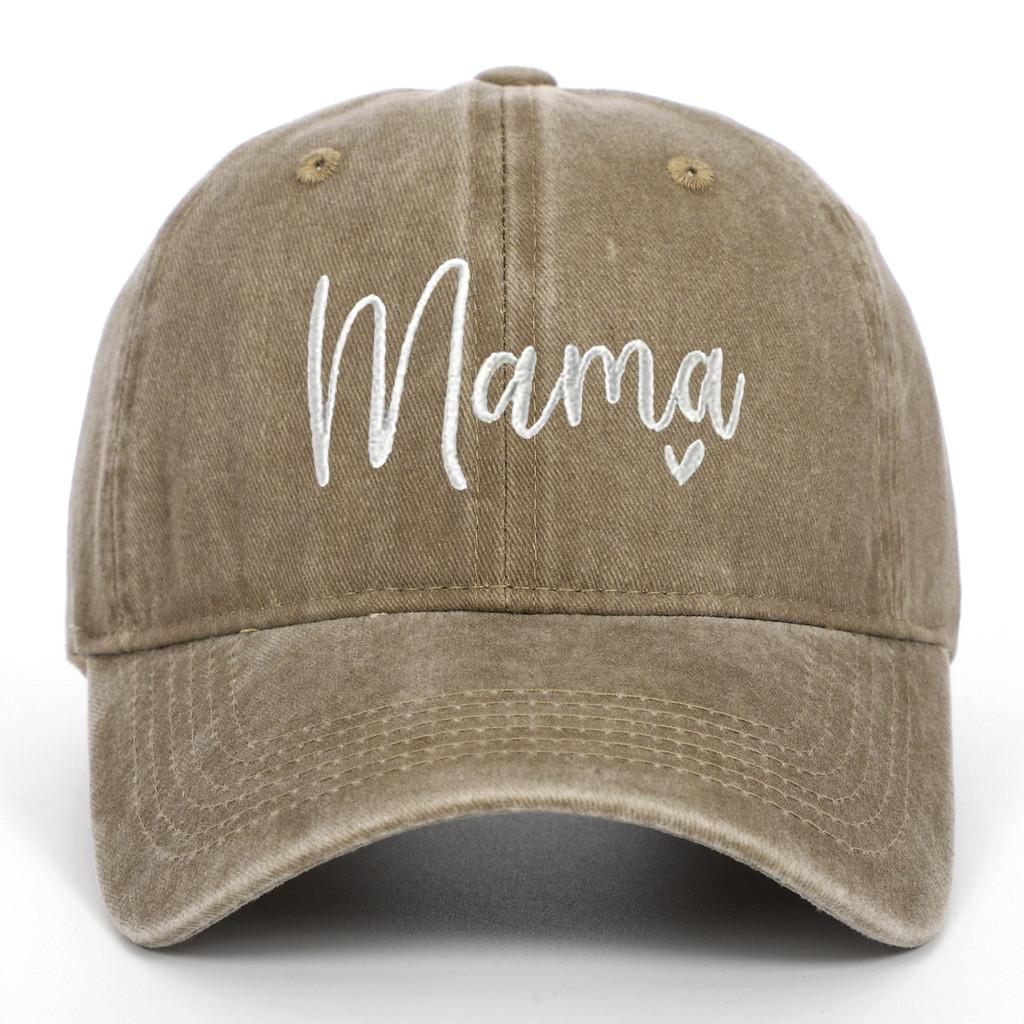 Classic Mama Embroidered Baseball Cap With Adjustable Fit For Casual Wear