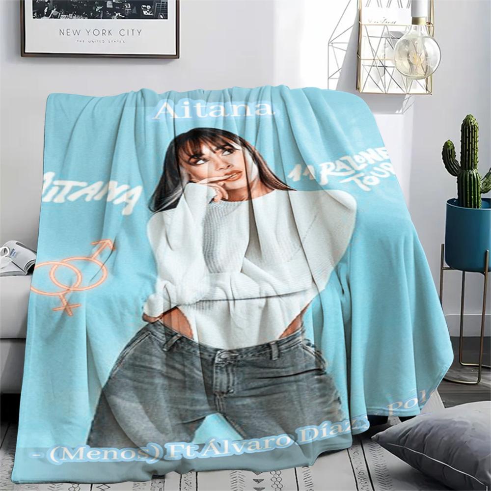 1PC Aitana Patterned Flannel Blanket Suitable For All Seasons for Home Decor Warmth and Comfort Gifts Holiday Present