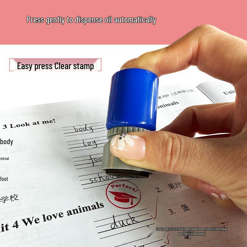 English Teacher's Grading Stamp: Encouragement and Praise for Primary Students