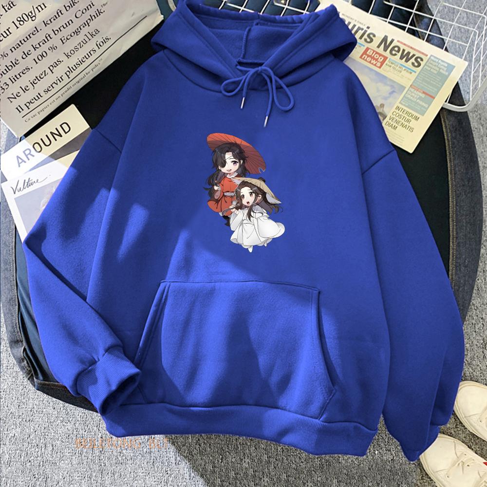 Heaven Official  Blessing Tian Guan Ci Fu TGCF Anime Hoodie Aesthetic O-neck Long Sleeve Sweatshirt Autumn Winter