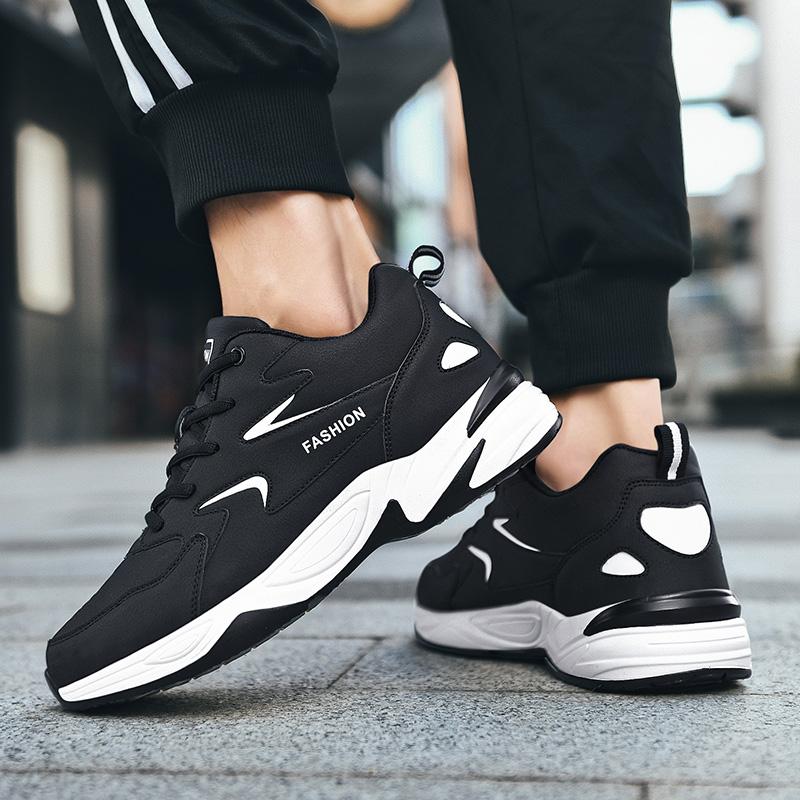 Fashion High-Top Leather Basketball Training Men Casual Sports Shoes Classic Running Comfortable Outdoor Breathable Flat Jogging Man 48