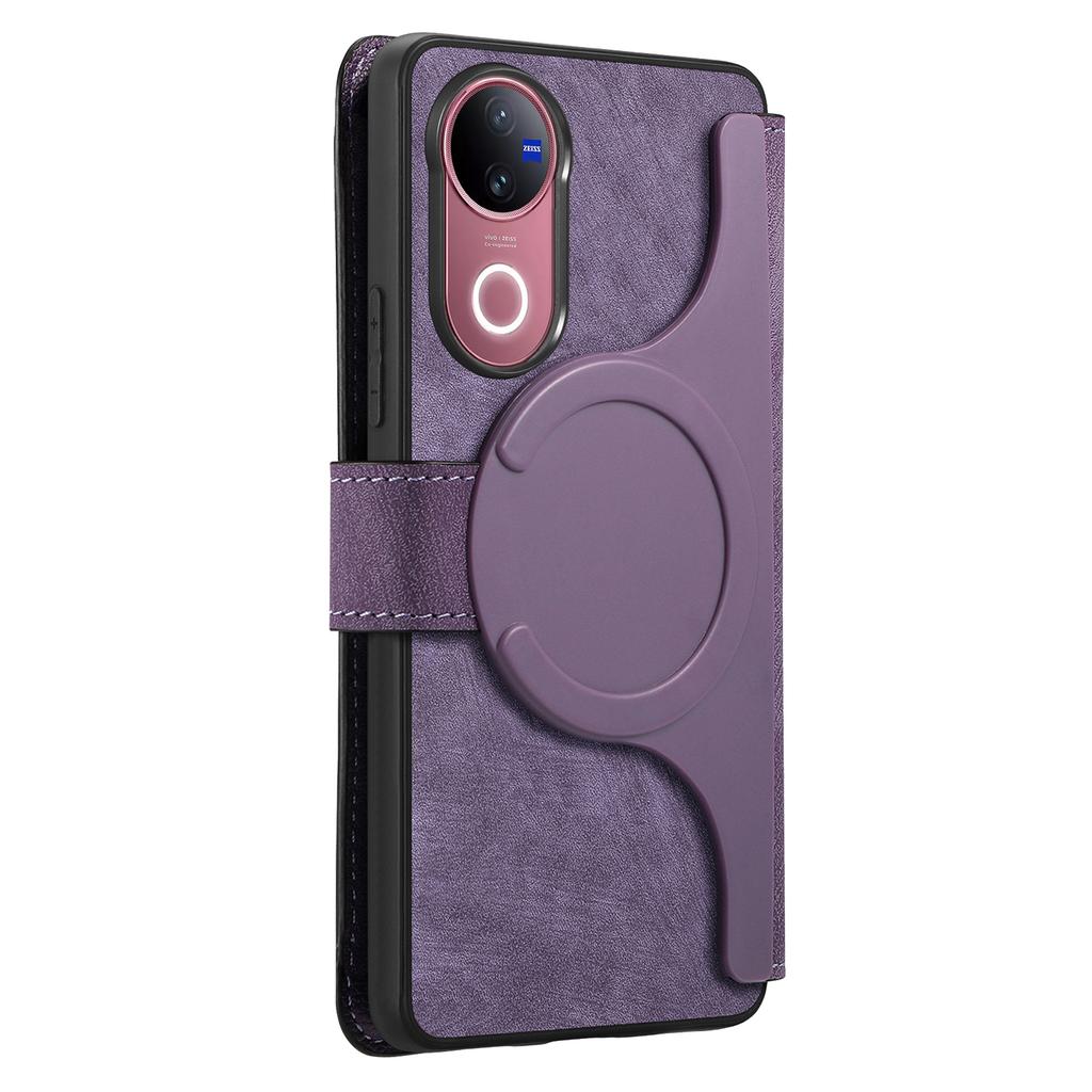 For vivo V50 5G Magnetic Case CASENEO Detachable Leather Phone Wallet Cover