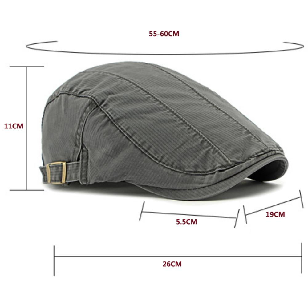 HT4771 Mens Berets Women Spring Summer Cotton Cap Vintage Artist Painter Beret Hat Male Female Ivy Flat Cap Adjustable Beret Cap