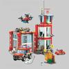 Feuerwehrmann Innenstadt Feuerwache Gebäude Modell Bausteine Ziegel Heimdekoration Spielzeug Weihnachten Geburtstagsgeschenk Für Kinder