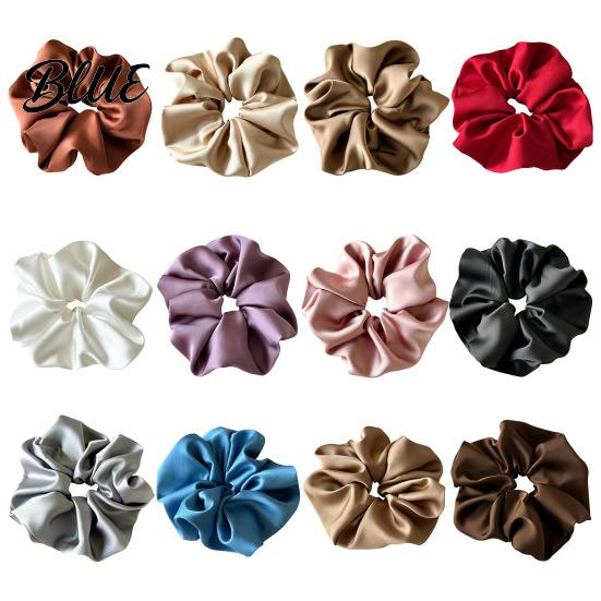Versatile Hair Accessories for Commuting Satin Scrunchies High Elasticity Ties Women Girls Non Slip Band Comfortable Bands Long Wear Solid