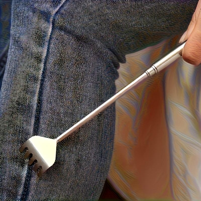 Retractable Back Scratcher, Retractable Stainless Steel Scratching Tool for Massage, Portable Retractable Scratching Artifact