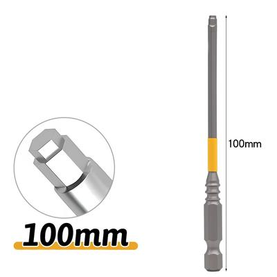 65mm 100mm Screwdriver Bits for Cordless Drills and Manual Drivers Hexagonal 6.35mm Shank with Magnetic Screw Holding