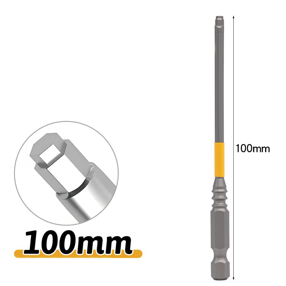 1/6Pcs Strong Magnetic Screwdriver Set 61/111mm Length Hexagonal Electric Screwdriver Bits Multifunctional Alloy Steel