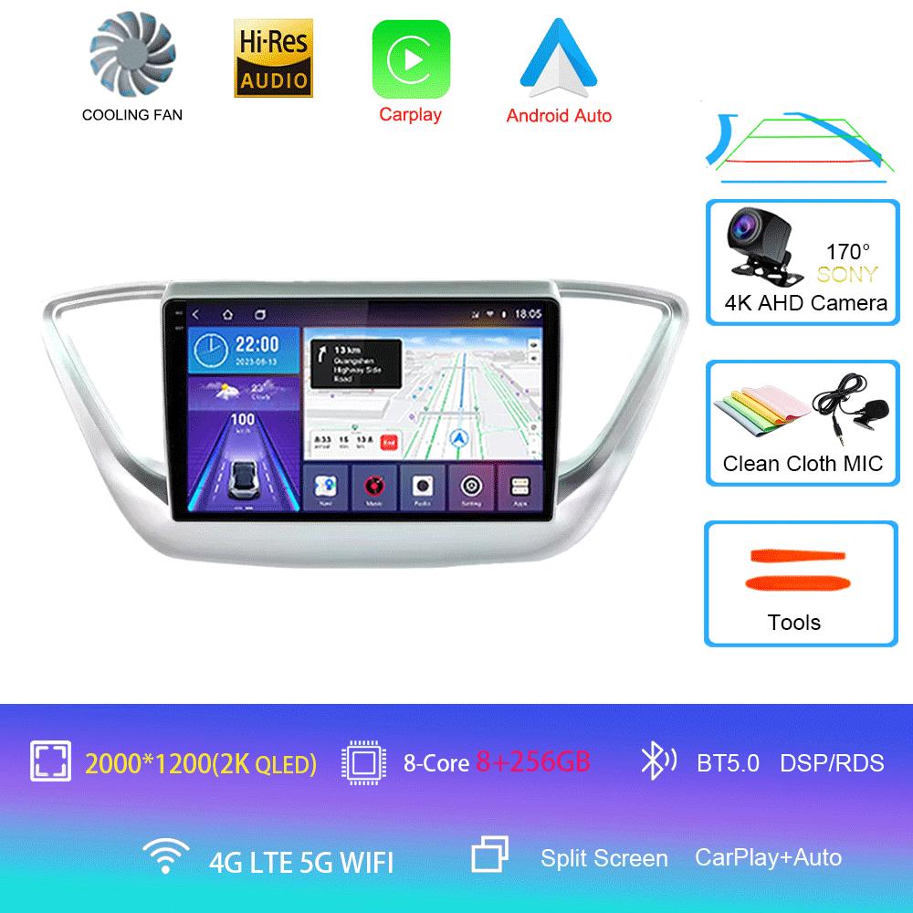 Android 14 Car Radio For Hyundai Solaris 2 2017 - 2020 Multimedia Video Player Navigation Stereo No 2din 2 Din Dvd