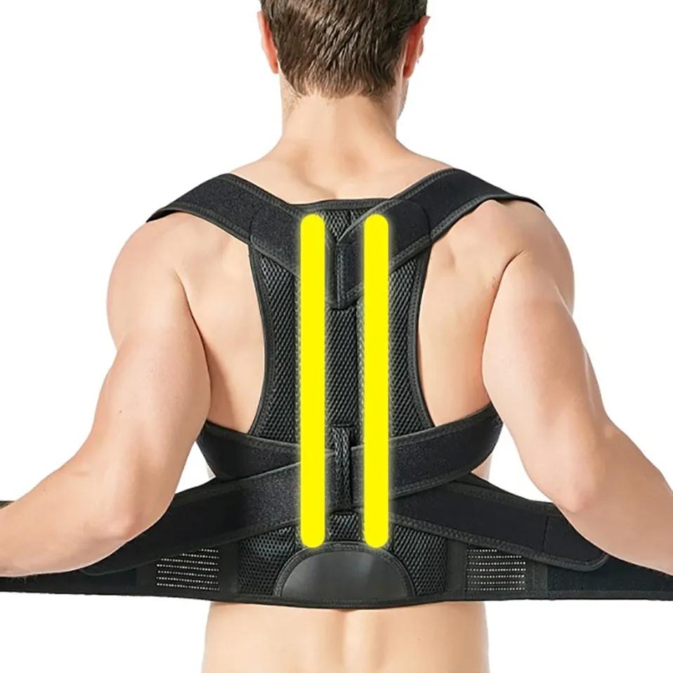 

Magnetic Bar Shoulder Bone Care Support Correction Back Brace Straightener Posture Corrector Vest Scoliosis Back Orthopedic Belt XXL