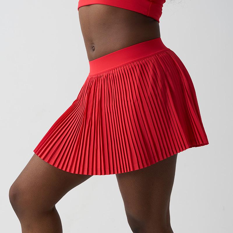 

Women s Quick-dry Breathable Midi Skirt with Slimming Hip-covering Design for Tennis and Yoga XL