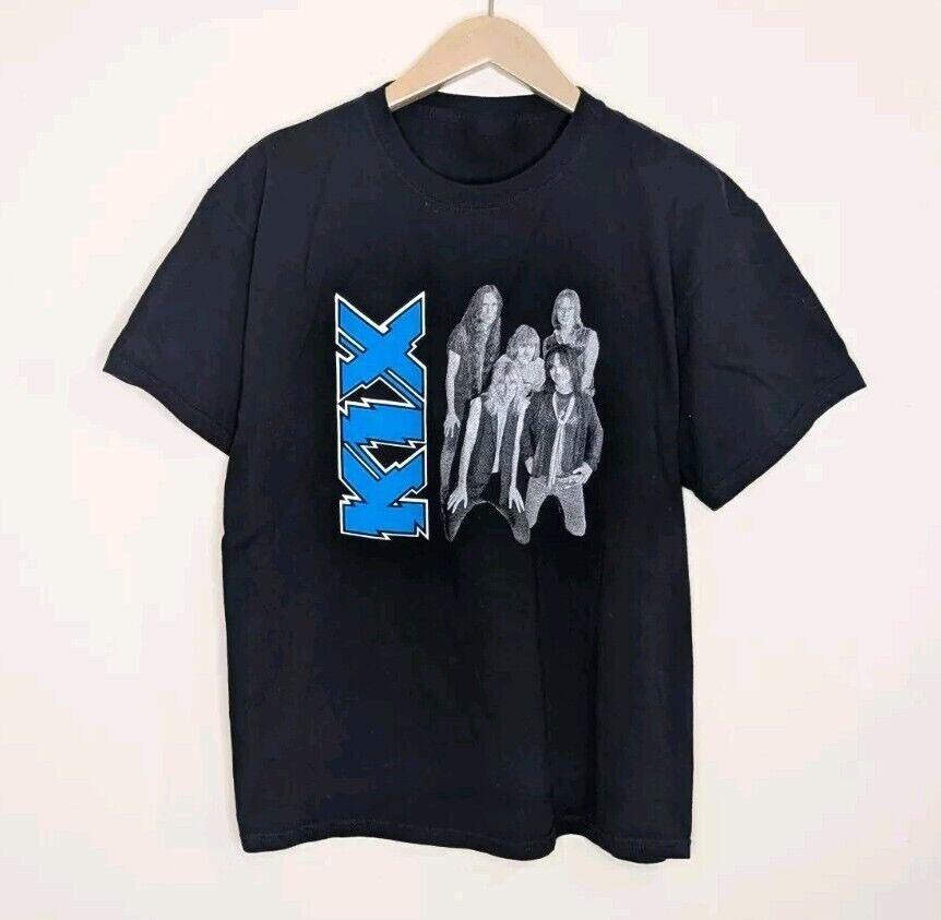 Rare Kix Band Rock T-shirt Black Cotton Gift For Fan PP1575 Unisex T-Shirt XXXL