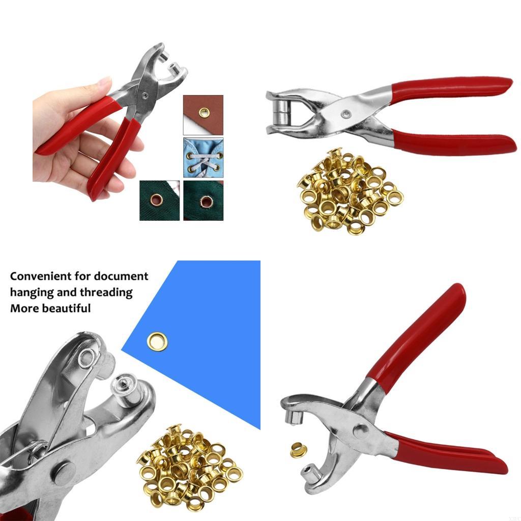 

Heavy Duty Carbon Steel Leather Puncher Pliers Ergonomic Handle for Leathercraft X3UC CN