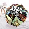 1pc GTA Umbrella, Sun Protection, And UV Shielding. It Has Eight Sturdy Ribs for Outdoor Use And Perfect As a Holiday Gift