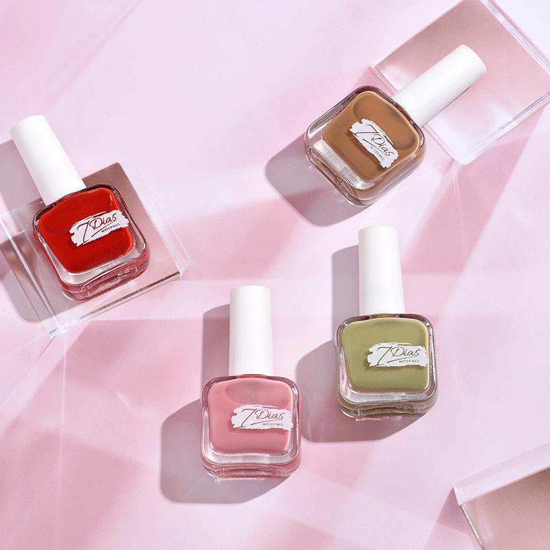 Nail Polish Nail Store No Bake Quick Dry Lasting Non-tearable Autumn and Winter Water-based Non-peelable Transparent Nude Nail Polish