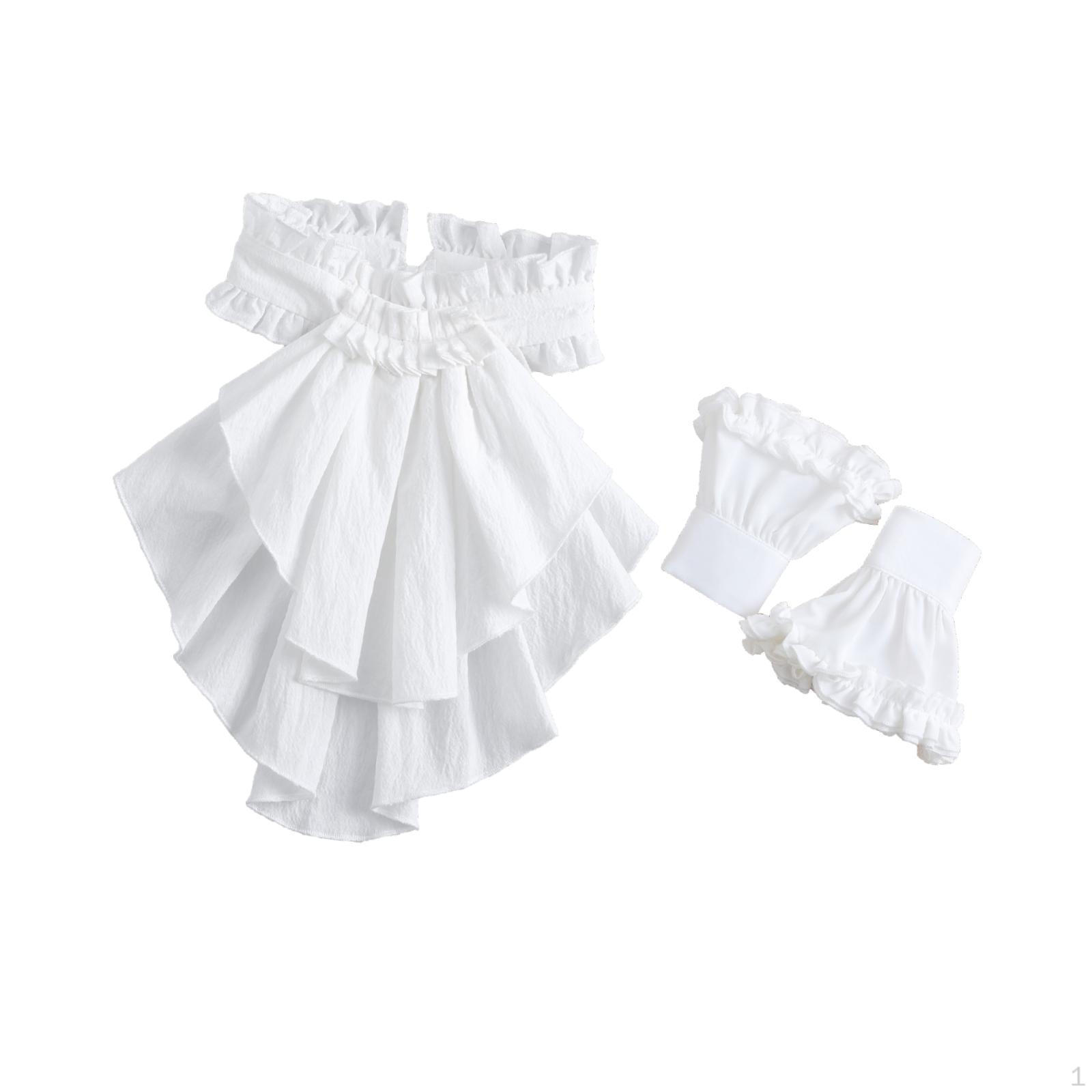 

Жабо Воротник Манжеты Комплект Элегантный Накладной Рукав для Косплея Хэллоуин Вечеринка Принадлежности