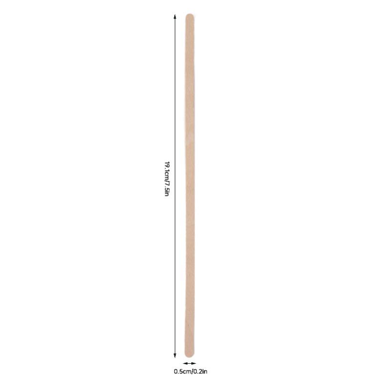 500Pcs Coffee Stirrers 7.5in Birchwood Biodegradable Eco Friendly Convenient Wooden Stir Sticks For Restaurants