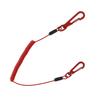 Takagi Safety Tool Drop Loss Safety Spiral Coiled Carabiner Cord, Red, 0.5kg, Prevention, Prevention, Measure, Strap, Cord, Cord, Wire, Extendable,