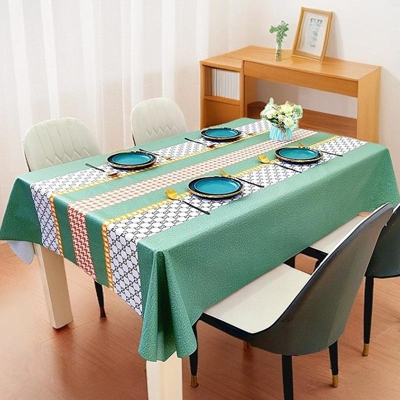 

Waterproof, Oil-Proof And Anti-Scalding Coffee Table Tablecloth Leave-In Rectangular Dining Table Cloth Household Living Room Light Luxury 100* 137cm (horizontal pattern)