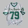 Sportovní ležérní tričko s potiskem volného střihu Krátkorukávé tričko s vertikálními pruhy Retro baseballový styl Rychleschnoucí topy