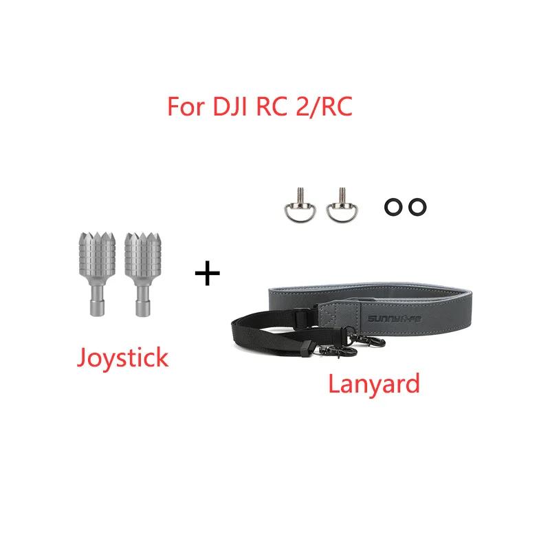 For DJI Mini 4 Pro Air 3 RC 2 Lanyard Shoulder Neck Strap Hanging Sling Screen Remote Control Joystick Sun Hood Tempered Film