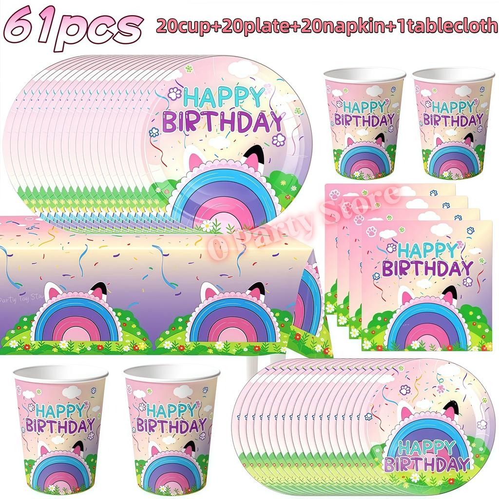Gabby Dollhouse Keychains Birthday Party Decoration Supplies School Carnival Reward Gift Bag Fillers Kids Favor Gift Party Decor
