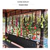 Artificial Vegetable & Fruit Skewer Wall Hanging - Chili & Corn Decor