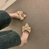 Fashion Bow - Decorated Pointed - Toe Mules | Multi - Color Retro Suede Casual Stylish Slippers
