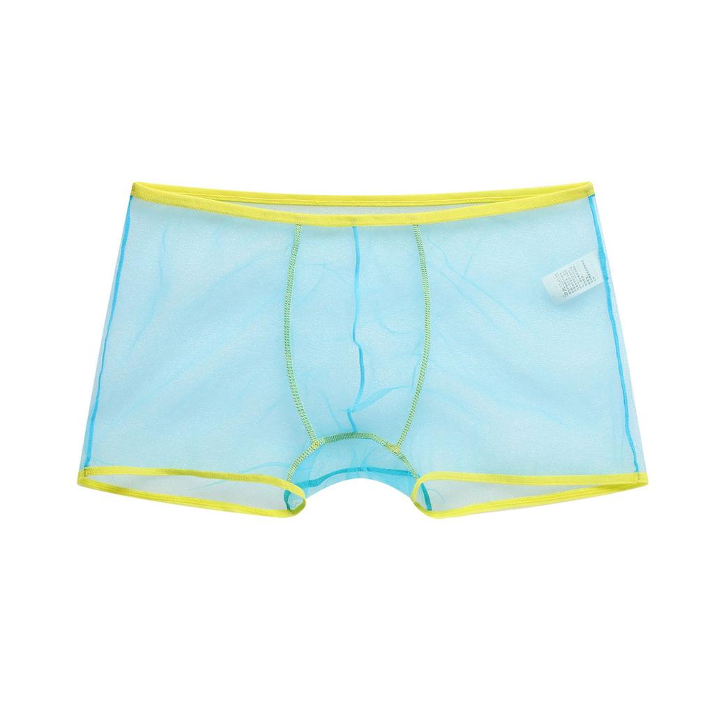 Men's Underwear Mesh Panties Breathable Briefs Sexy Light Boxer Underpants