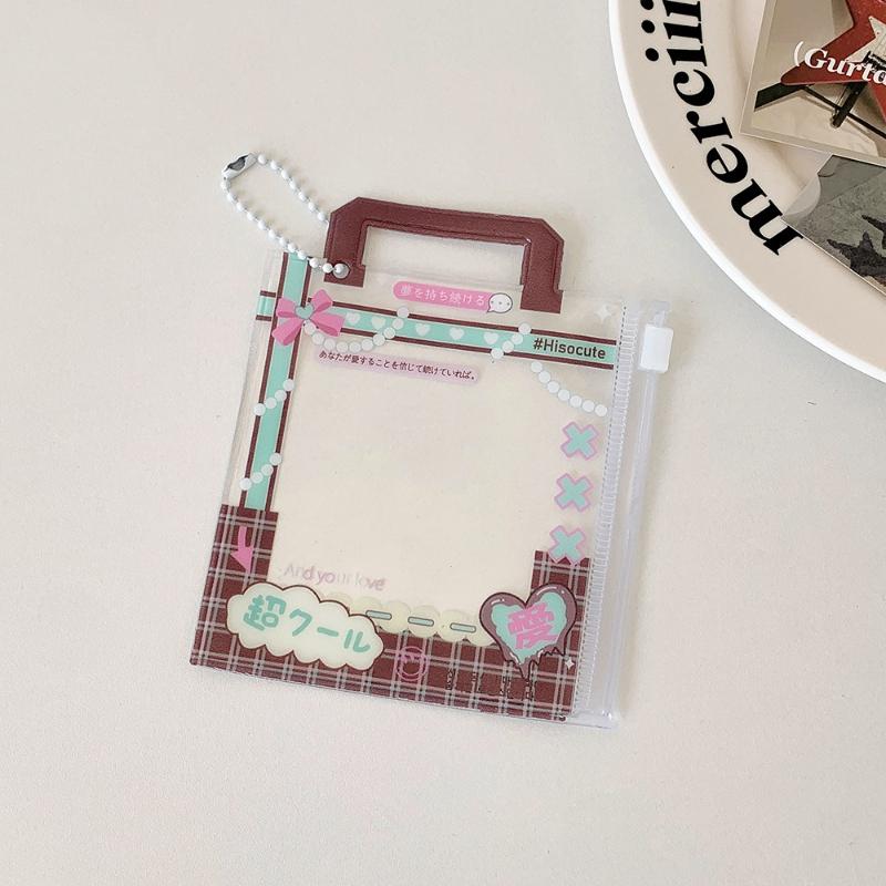 

Креативная фоторамка в форме сумочки для держателя карточек Kpop-айдолов 3 дюйма, подвеска-брелок для сумки для девочек, стиль INS, аниме-протекторы для фотокарточек 2025 новинка коричневый