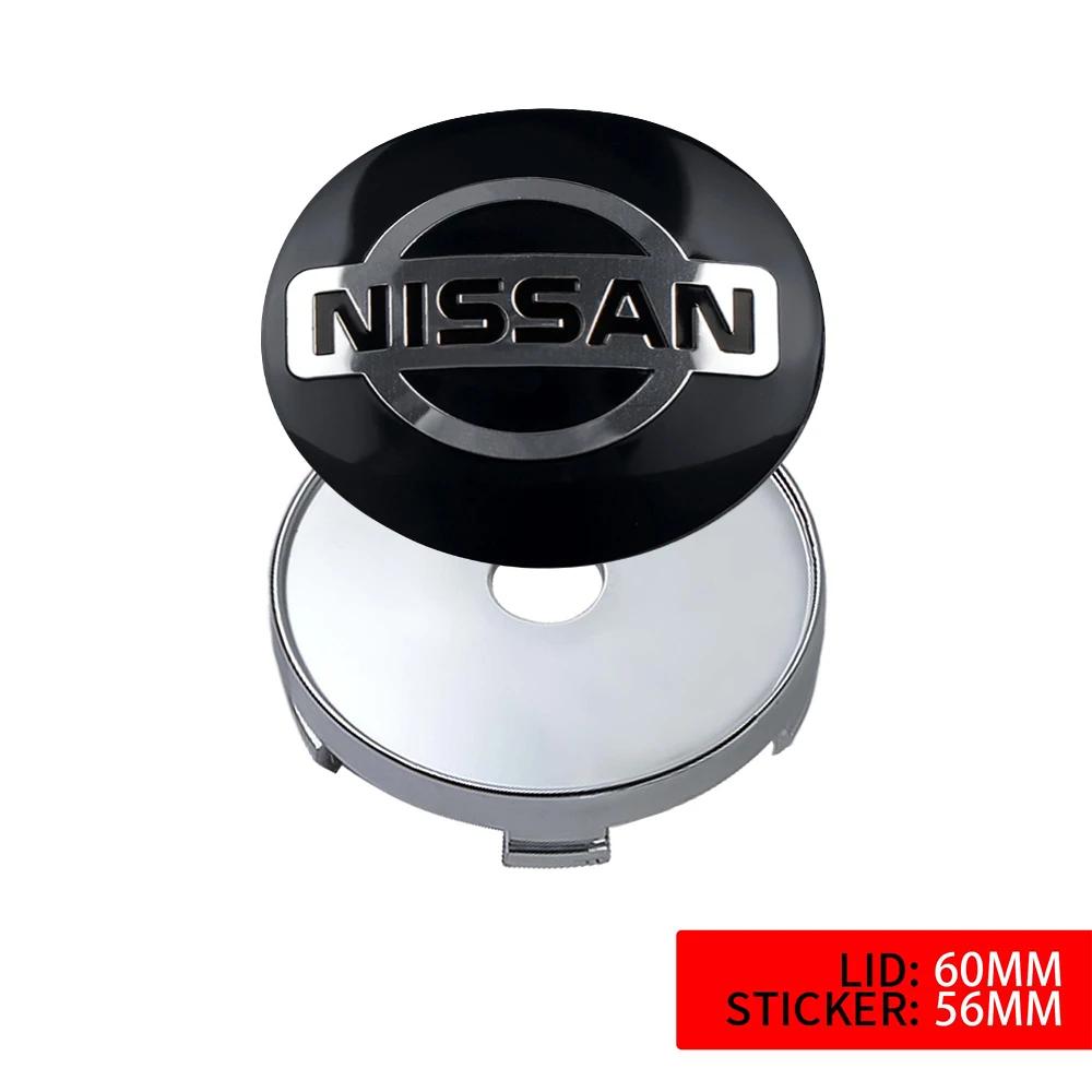 Für Nissan ArR44 Stück 54/56/60mm Auto Radnabenabdeckung Felgenabdeckung Emblem Aufkleber für Nissan Qashqai J11 J10 Juke Leaf NOTE X-trail T32 Tiida