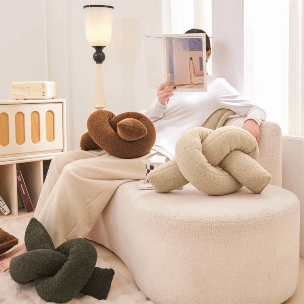 Skin-friendly Sofa Cushion Modern Style Bolster Home Decoration Lumbar Pillow  Living Room