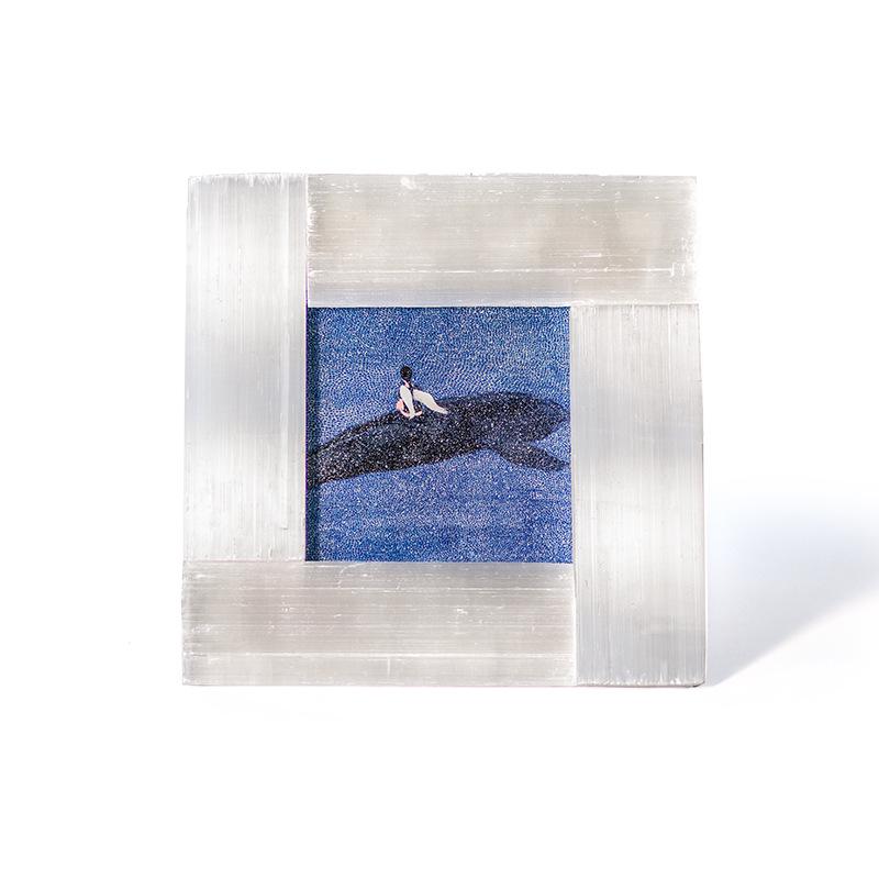 European Modern Crystal Photo Frame: Elegant Bedroom Tabletop Décor