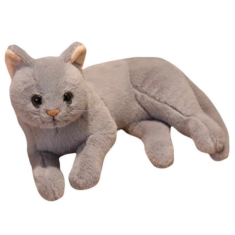 Cute Kitten Plush Pillow Doll - Small Floral Comfort Toy for Kids