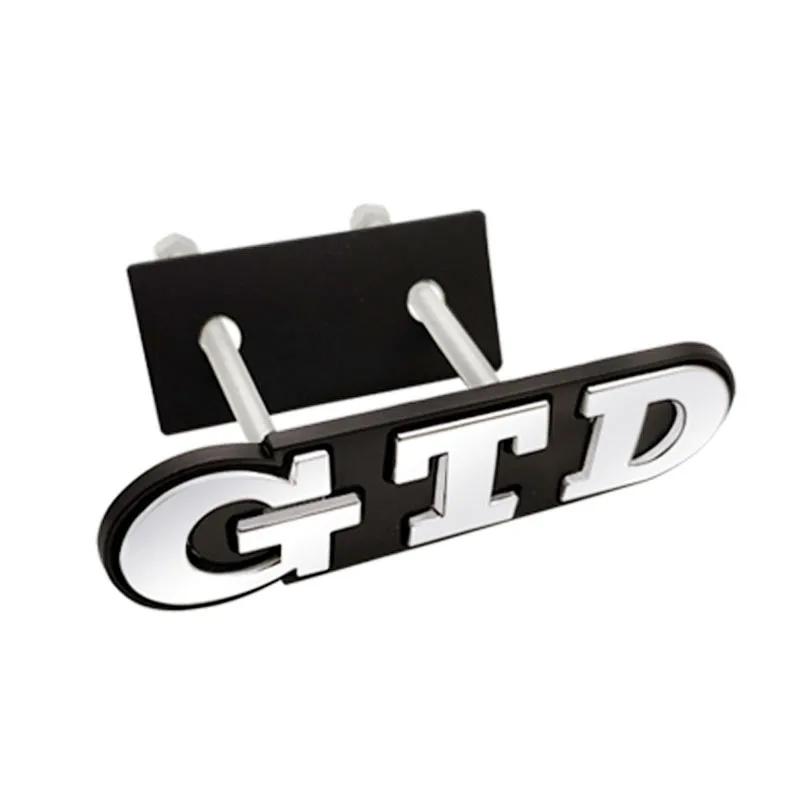 2026 Hot For VW VOLKSWAGEN 3D Metal GTD Logo Car Rear Trunk Badge Sticker Front Grill Emblem For VW Polo Golf 4 5 6 7 GTD MK4 MK