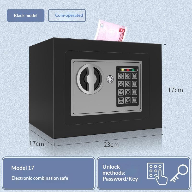 Kompakte Kleine Digitale Tresorbox Passwortsperre 1 Stück Diebstahlschutz Sparschwein Tragbare Bargeld-Münzaufbewahrungsbox für Reisen Kindergeschenk Zuhause