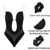 Women's Deep V One-piece Underwear Bra with Steel Ring Back Tube Top Full Body Shaper