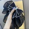 Girls New Korean High-end Feeland Back Head Curly Hair Accessories Women's Version Mesh Multi-layer Bow Hair Clip  Hair Claw