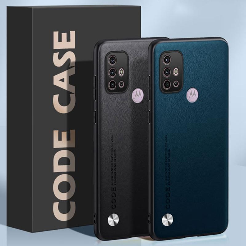 Motorola Moto G10 G20 G30 İçin Lüks PU Deri Kılıf Arka Kapak Mat Silikon Tam Koruma Telefon Kılıfı Motorola G30 G20 İçin