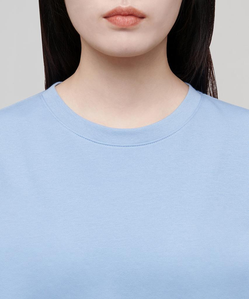 MUSINSA STANDARD WOMAN Women'S Relaxed Fit Crew Neck T-Shirt [Sky Blue]