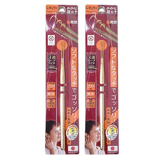 Nonoji Refreshing Soft Earpick x set (3-loop type) 2-piece