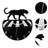 Wall Clock Elegant Leopard Design Hanging for Living Room Indoor Outdoor Office Kitchen