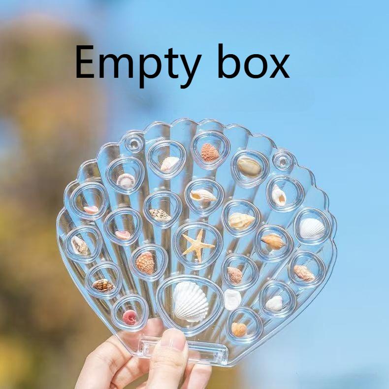 

Shell storage box, transparent photo frame, magnetic display storage box, transparency, natural conch shell storage 13*15cm
