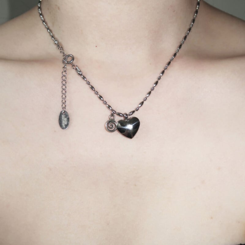 821WEBSERVICE heart spin necklace