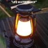Solar Camping Lamp USB Rechargeable Outdoor Hanging Tent Lantern Stepless Dimming Bar Light Table Portable Retro Horse Light