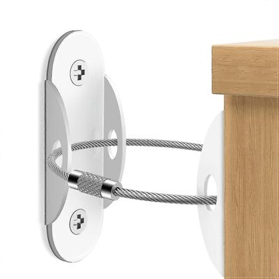 6 Packs Anti Tip Furniture Anchors Furniture Anchors For Baby Proofing Earthquake Straps For Furniture Dresser Wall Safety Anchor Furniture Safety Str