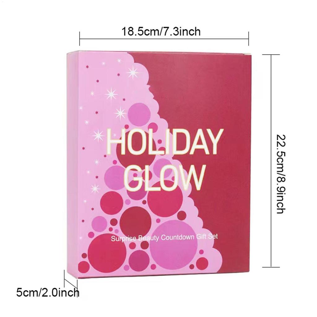 Beauty Weihnachtskalender 24 Tage Adventsset 2025 Weihnachtskalender-Kit Kosmetikboxen für Frauen Teenager Mädchen Geburtstag Neujahr