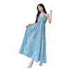 Bohemian Neck Halter Suspender Dress Women's Summer Seaside Vacation Super Fairy Pendulum Dress