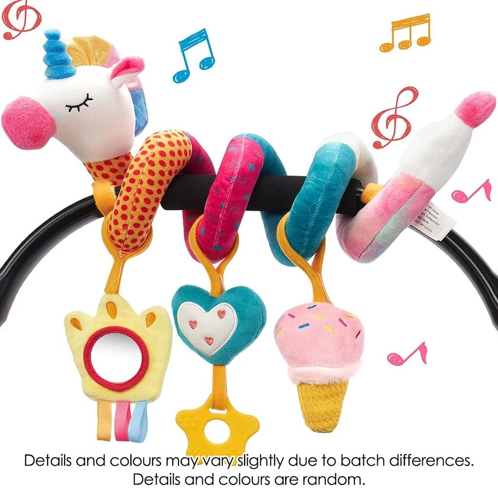 Baby Toys Colored Unicorn 0 12 Months Kids Bed Hanging Safety Seat Toy In Car Newborn Toys Mobile Baby Rattle Bebe Stroller Doll